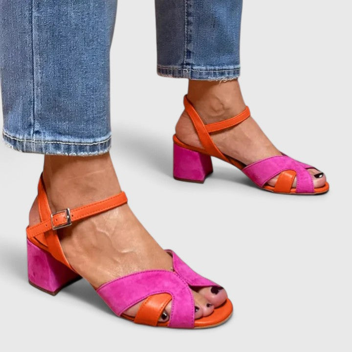 PAULINA · SANDALIAS CON TACÓN