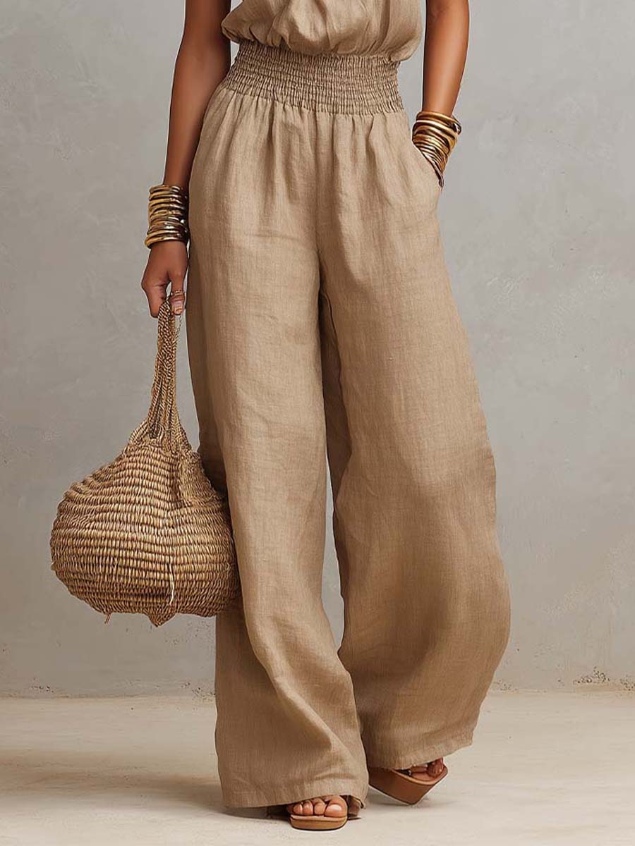 VALERIA | Mono con Escote Halter y Pierna Larga