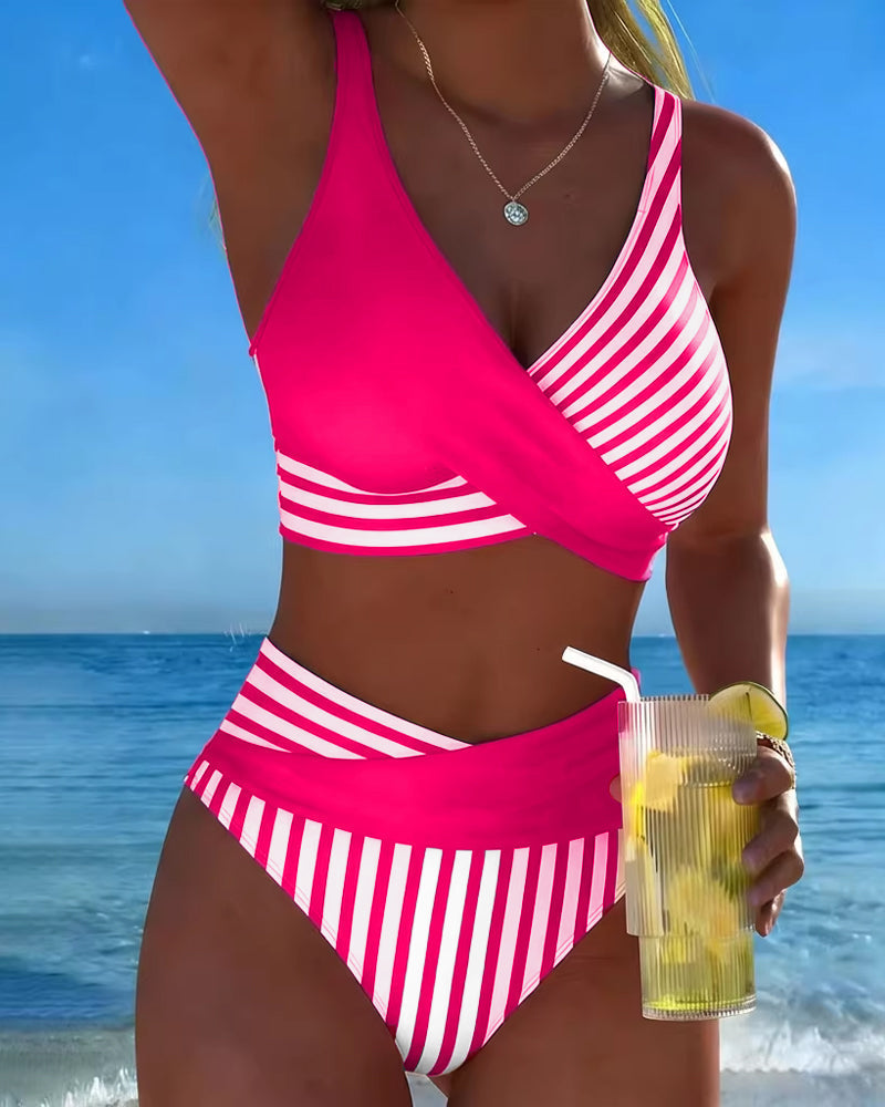 Giulia | Bikini de Rayas Cruzadas