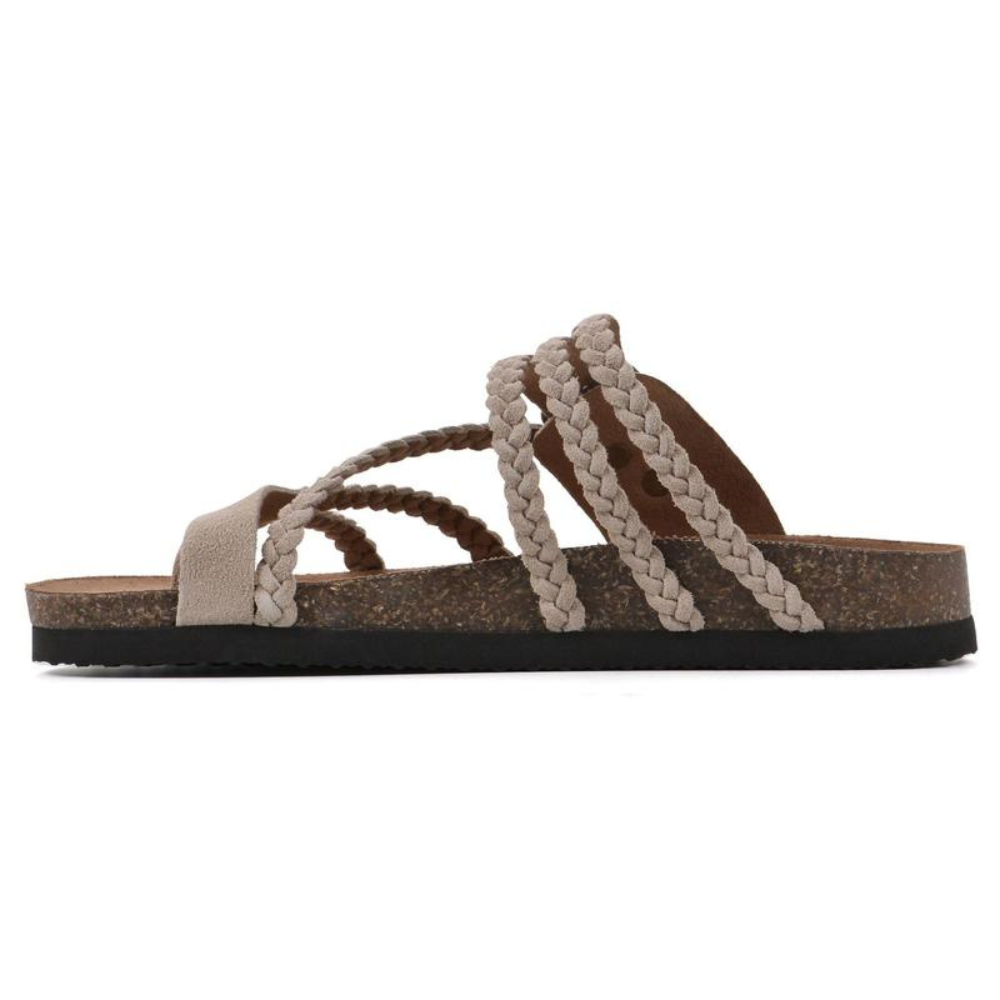 Paulina | Sandalias de Corcho Trenzado