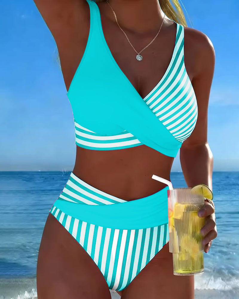 Giulia | Bikini de Rayas Cruzadas