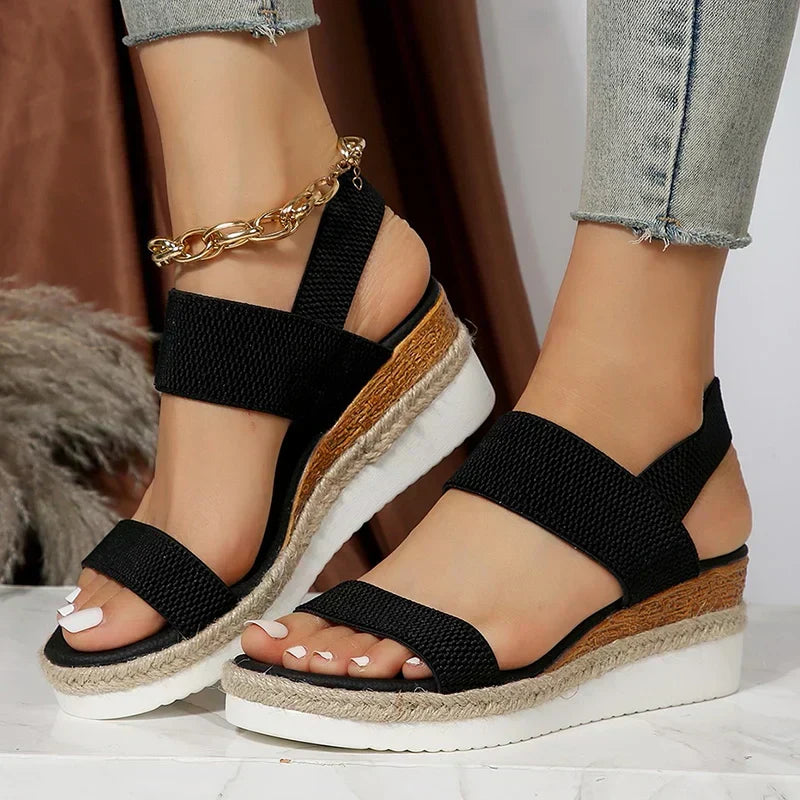Sandalia Ortopédica para Mujer con Cuña Cómoda
