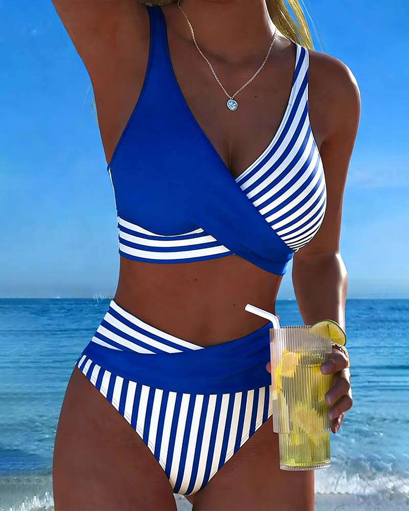 Giulia | Bikini de Rayas Cruzadas