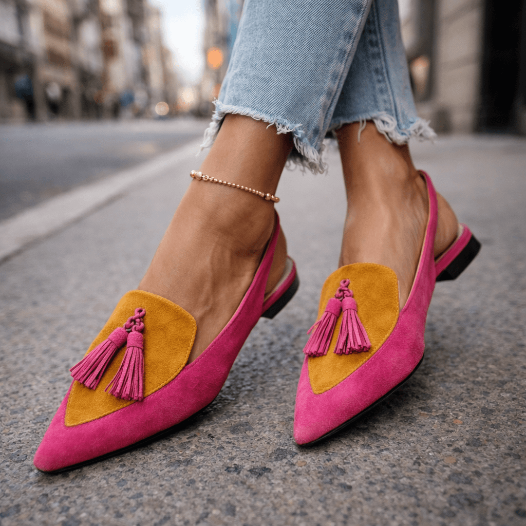 Lorena | Sandalias con Cintas y Borlas Chic