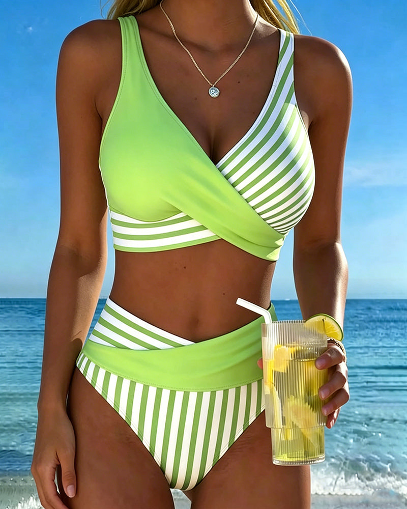 Giulia | Bikini de Rayas Cruzadas