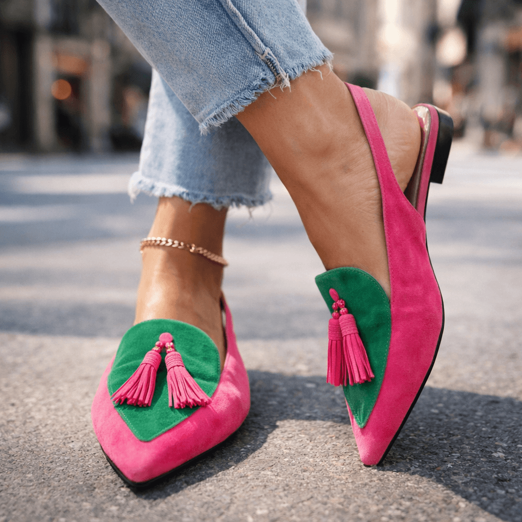 Lorena | Sandalias con Cintas y Borlas Chic
