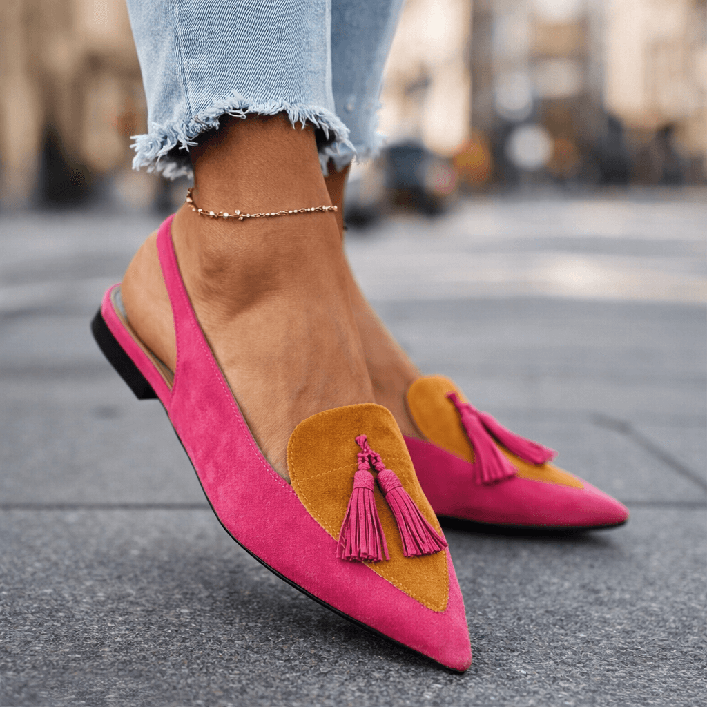 Lorena | Sandalias con Cintas y Borlas Chic