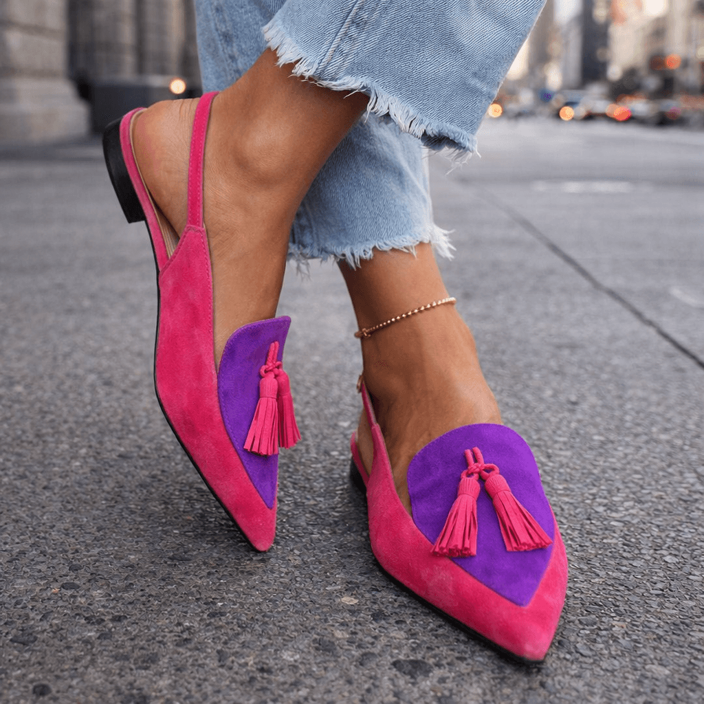 Lorena | Sandalias con Cintas y Borlas Chic
