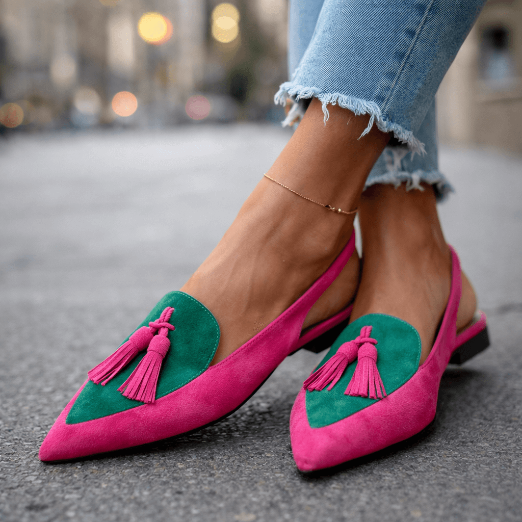 Lorena | Sandalias con Cintas y Borlas Chic