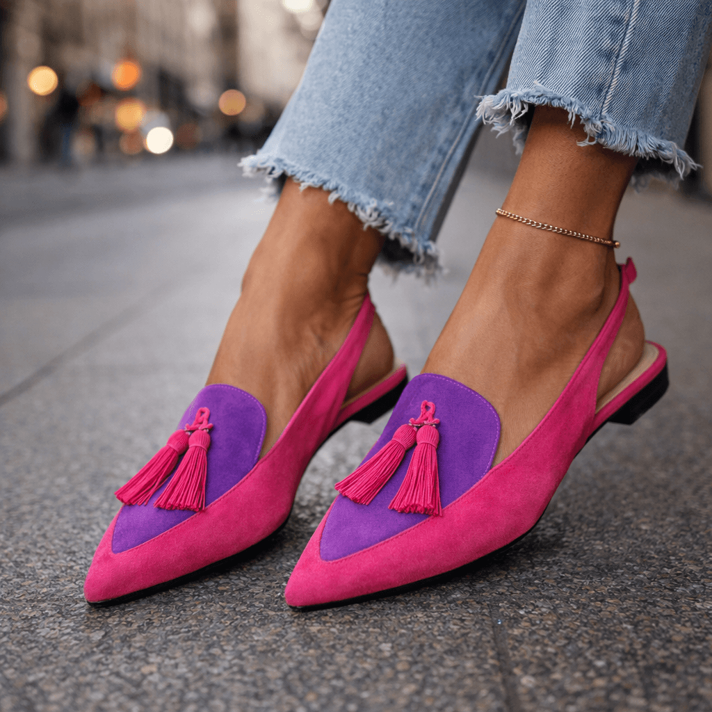 Lorena | Sandalias con Cintas y Borlas Chic