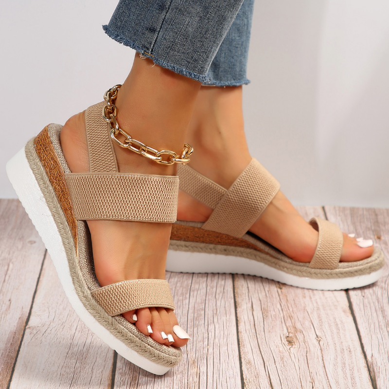 Sandalia Ortopédica para Mujer con Cuña Cómoda