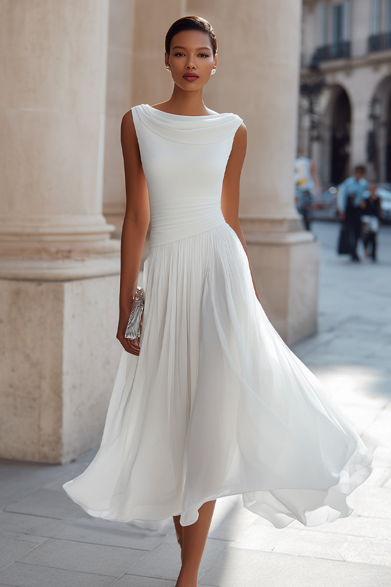 Victoire | Vestido midi de ceremonia elegante