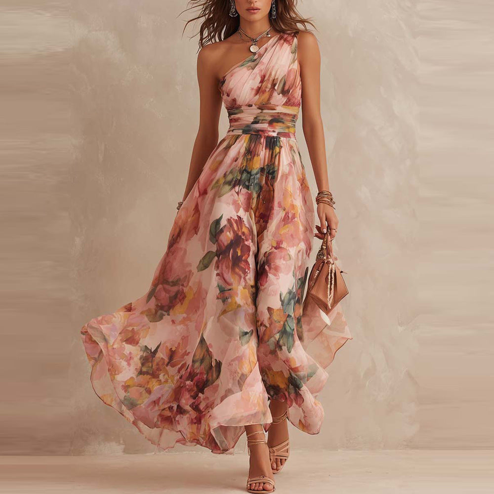 Aurora | Vestido asimétrico de flores