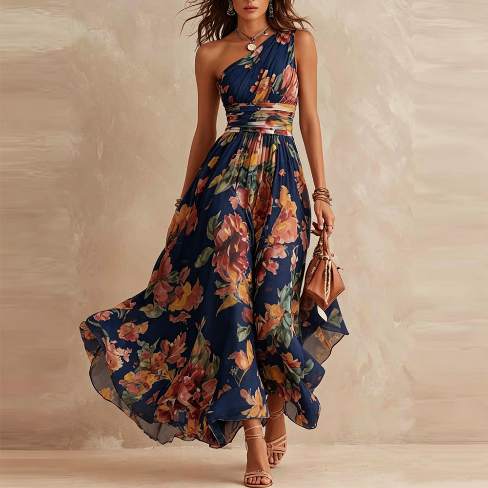 Aurora | Vestido asimétrico de flores