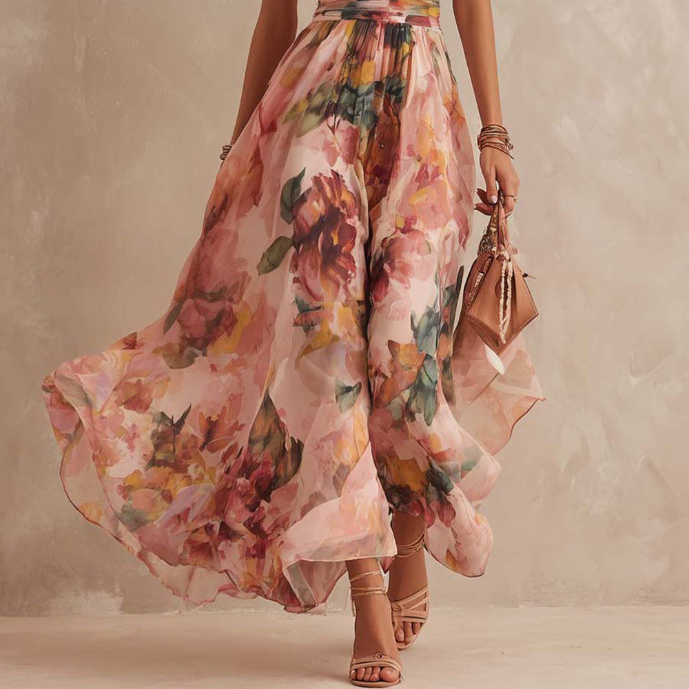 Aurora | Vestido asimétrico de flores