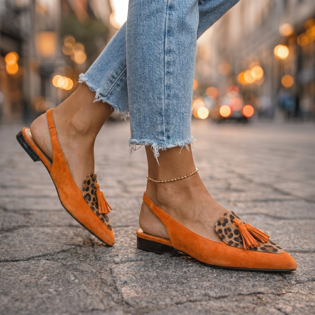 Lorena | Sandalias con Cintas y Borlas Chic