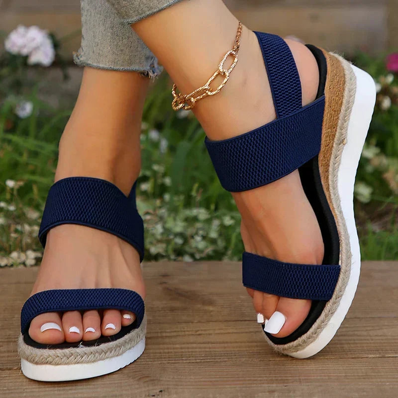 Sandalia Ortopédica para Mujer con Cuña Cómoda