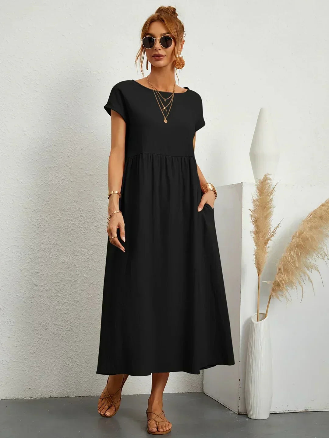 Éloria | Vestido de Verano Negro