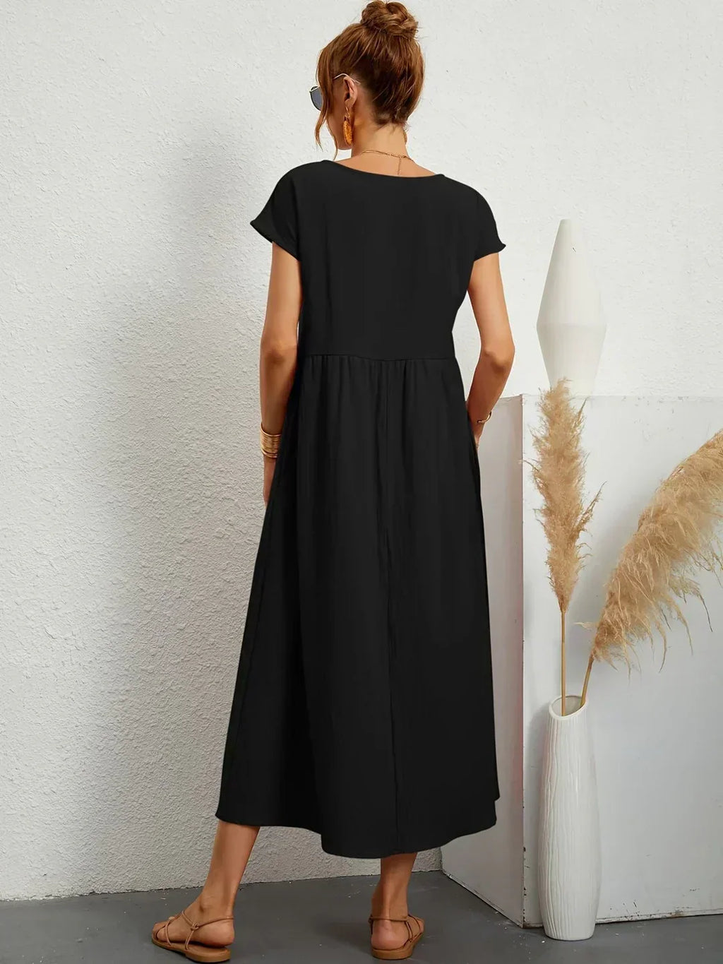 Éloria | Vestido de Verano Negro