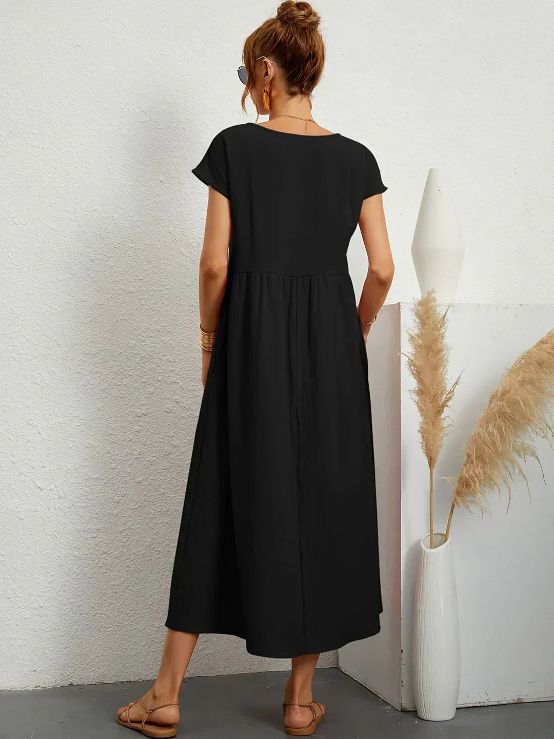 Éloria | Vestido de Verano Negro