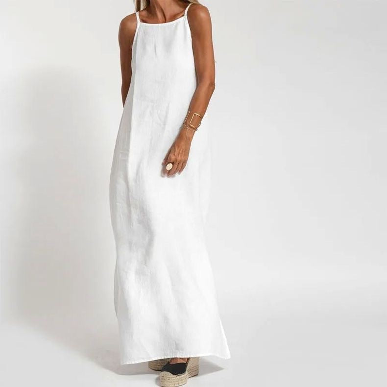 Vestido Maxi con Tirantes Minimalista