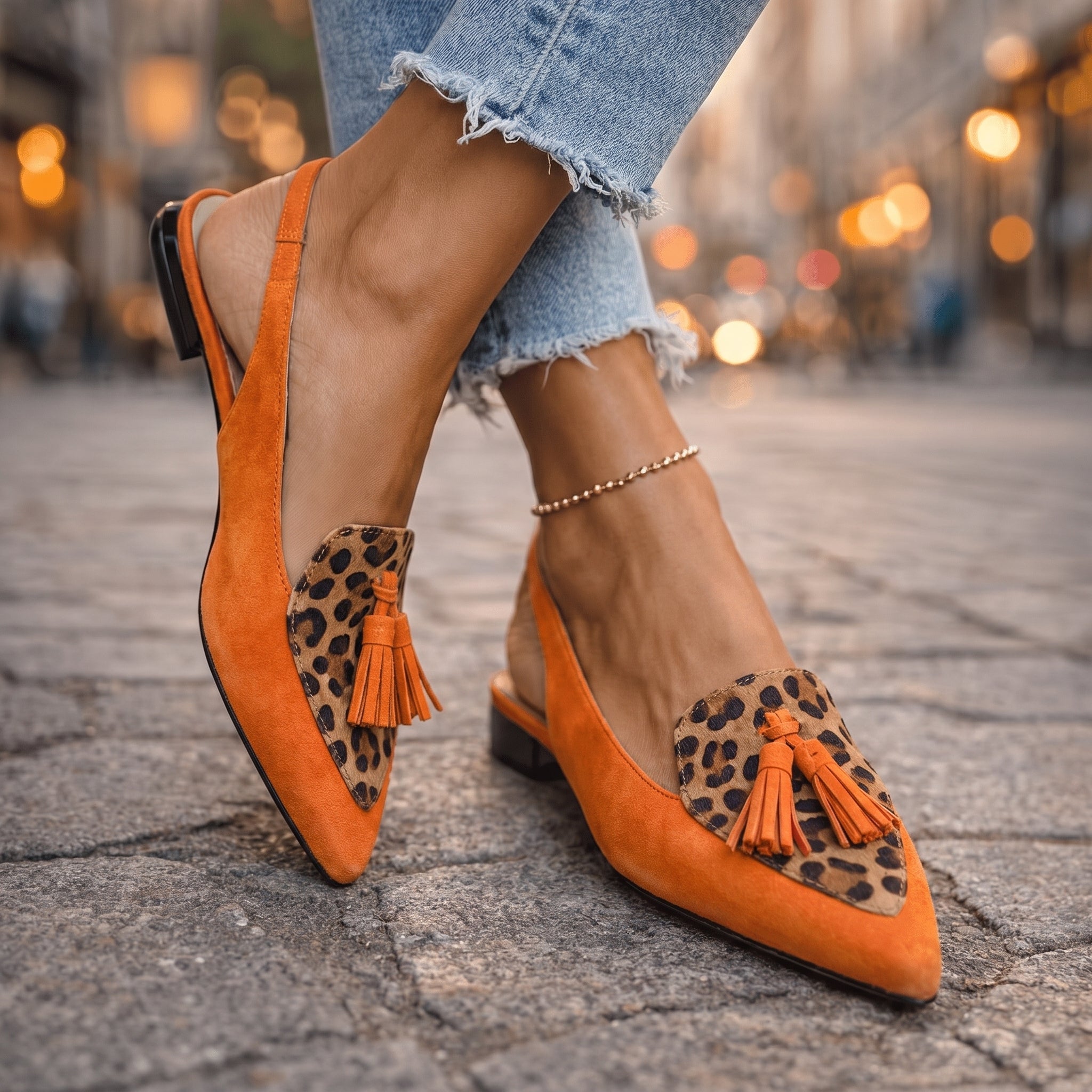Lorena | Sandalias con Cintas y Borlas Chic