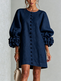 Angelica | Vestido Mini de Botones con puños