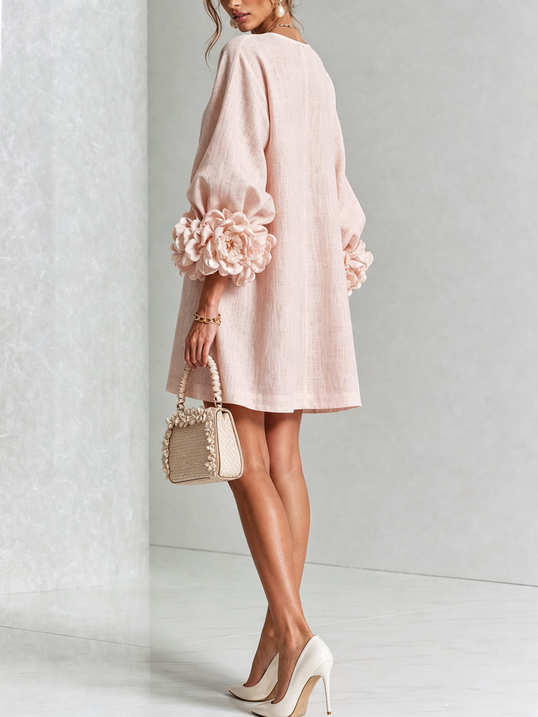 Candida | Vestido Mini de Botones con puños