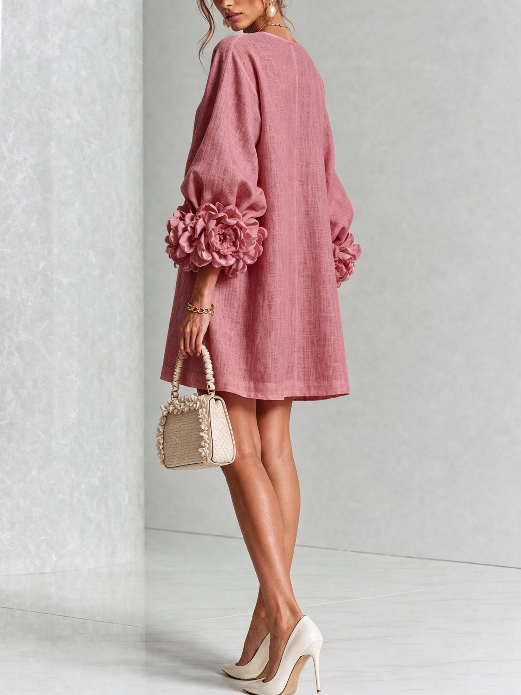 Candida | Vestido Mini de Botones con puños