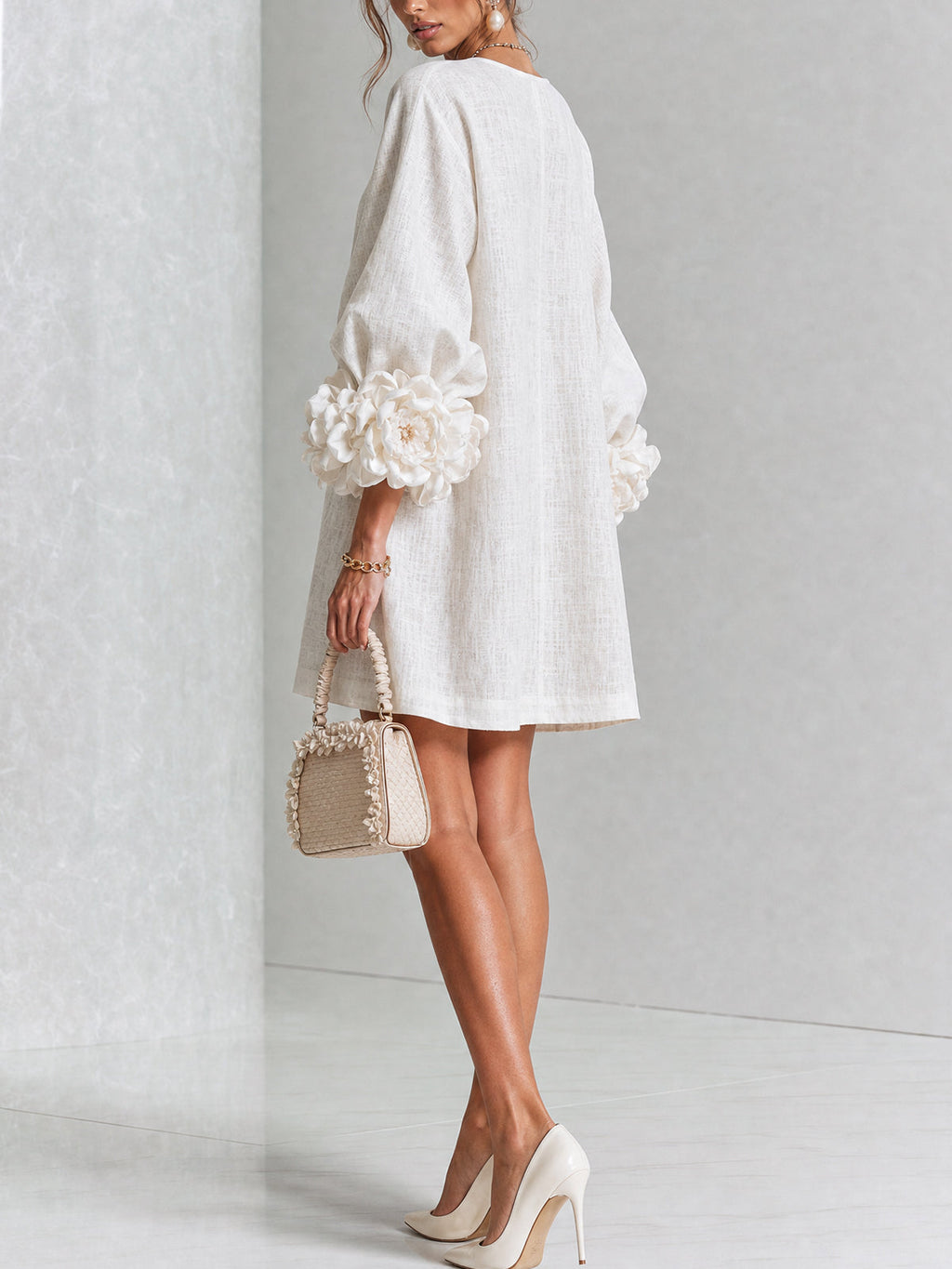 Candida | Vestido Mini de Botones con puños