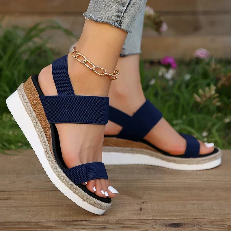 Sandalia Ortopédica para Mujer con Cuña Cómoda
