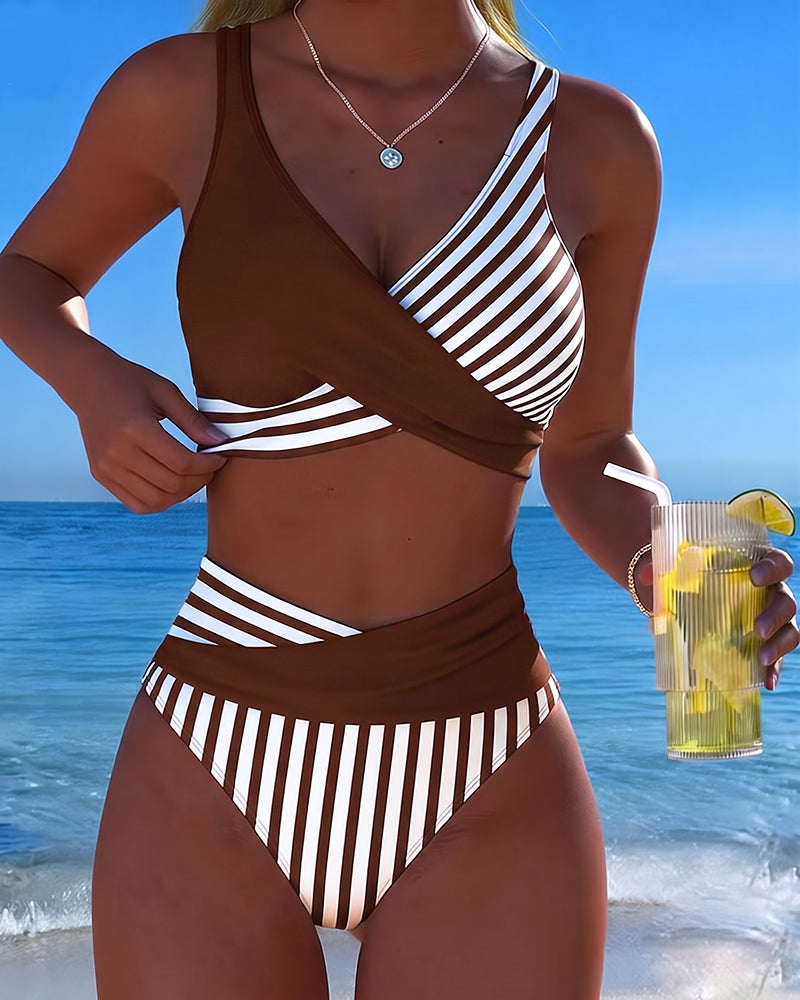 Giulia | Bikini de Rayas Cruzadas