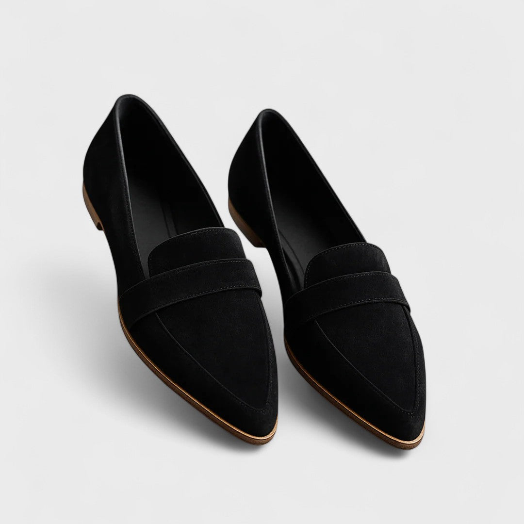 Mocasin ortopédico de piel para mujer – Suela antideslizante