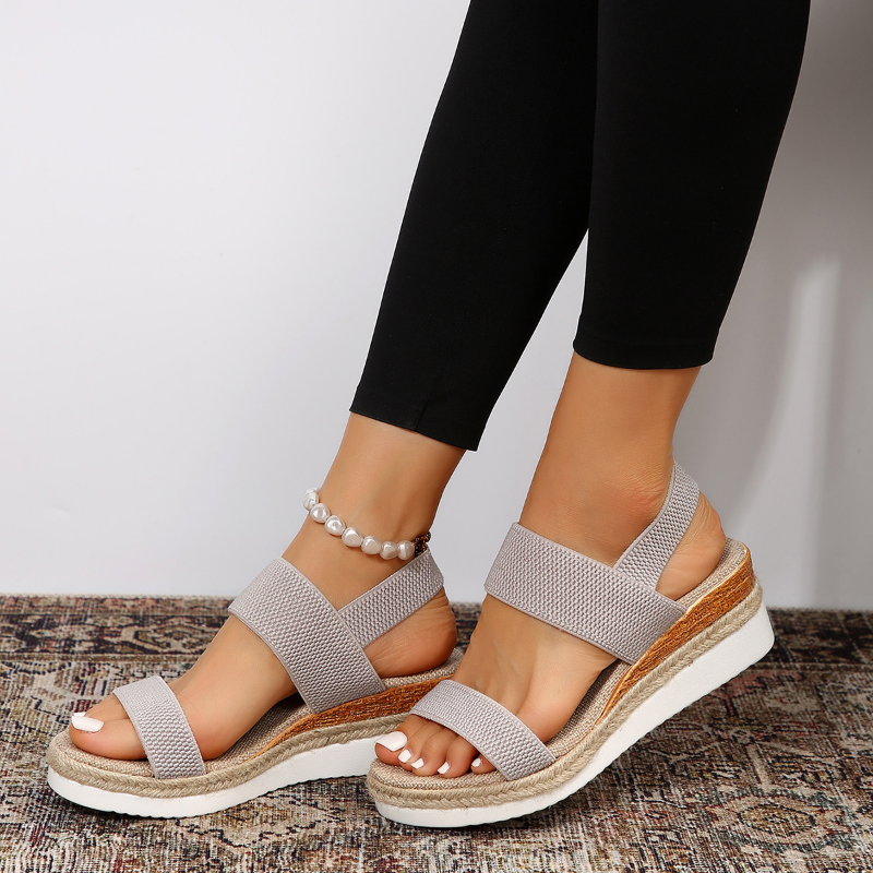 Sandalia Ortopédica para Mujer con Cuña Cómoda