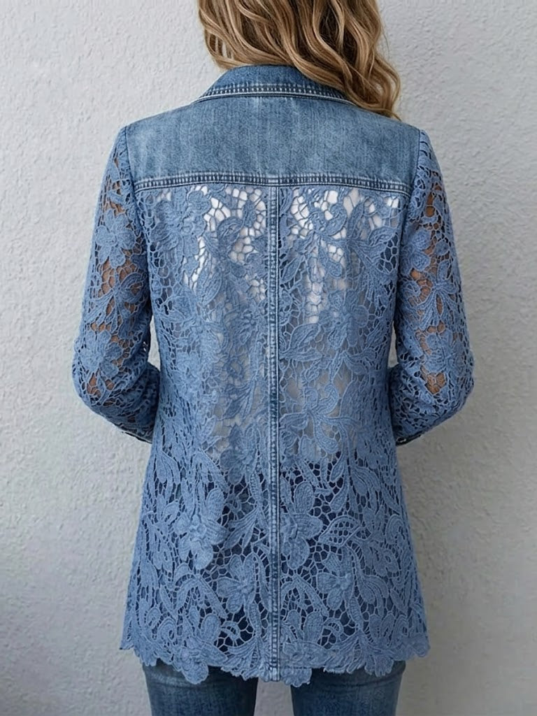 Gaudirosa | Blazer Denim con Encaje