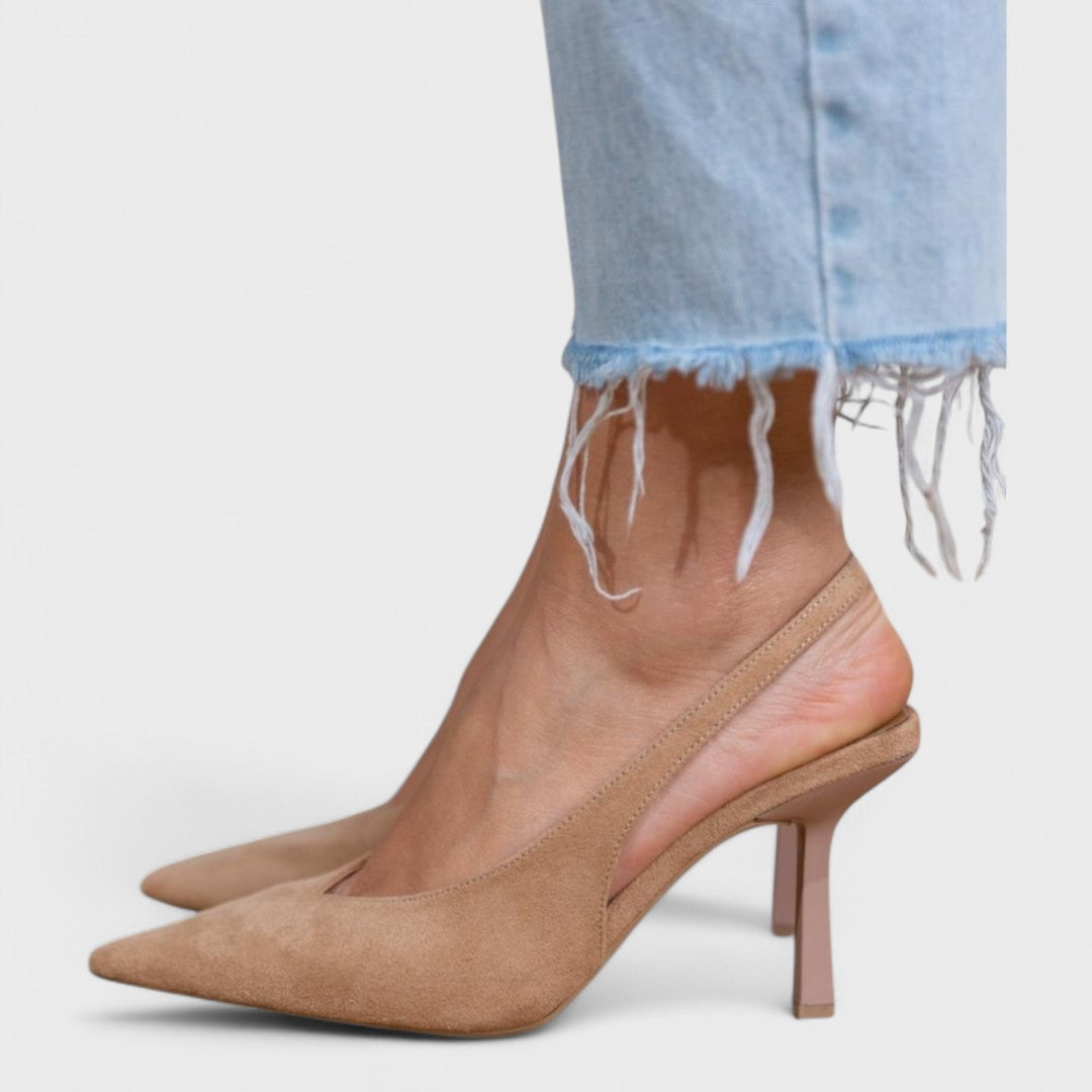 Scarpa Slingback para Mujer con Tacón Delgado Elegante