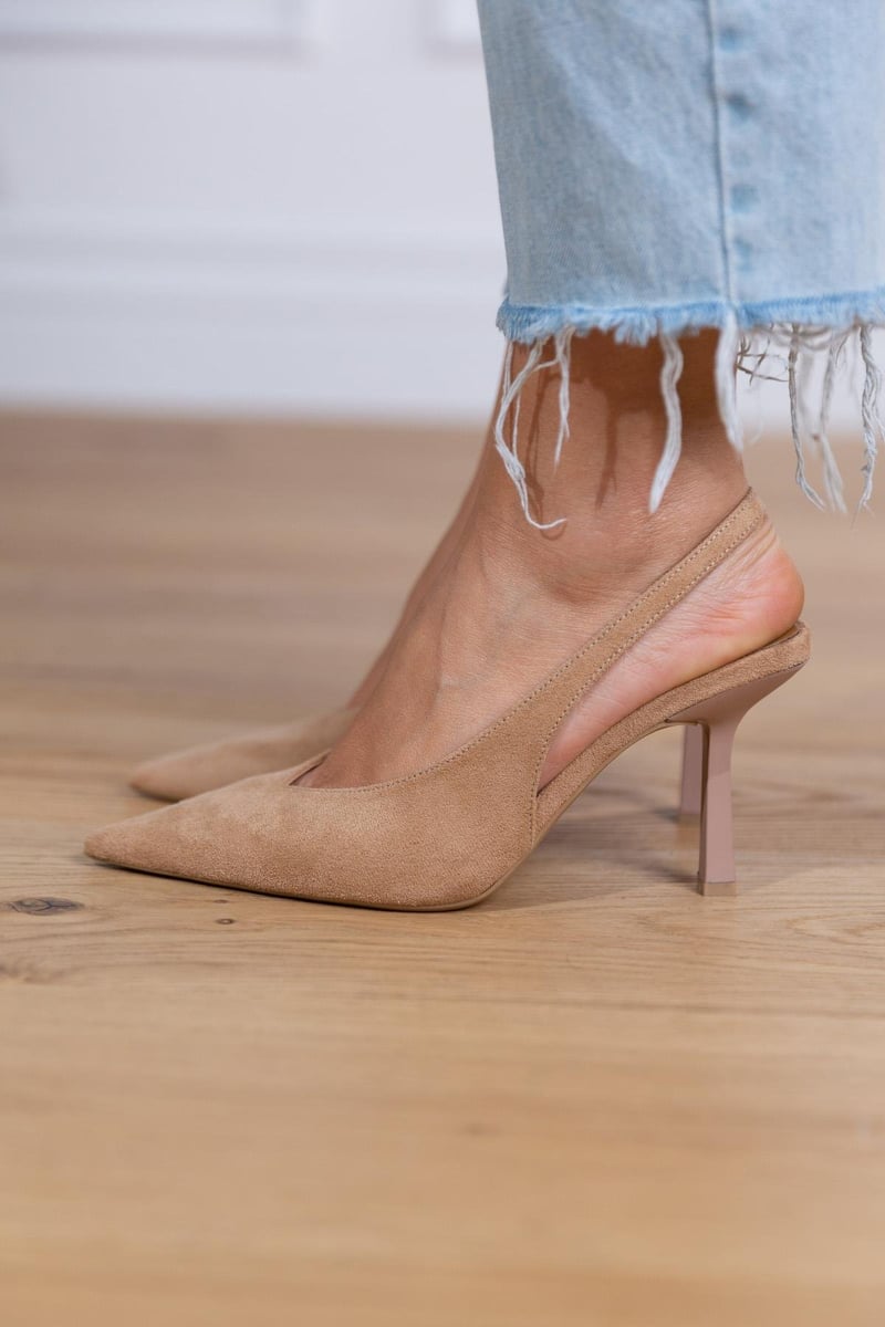Marlena | Tacones Bajos Desnudos