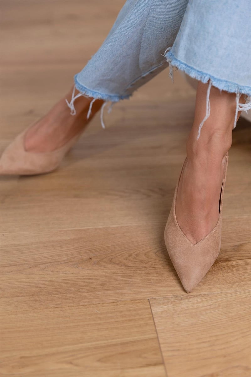 Marlena | Tacones Bajos Desnudos