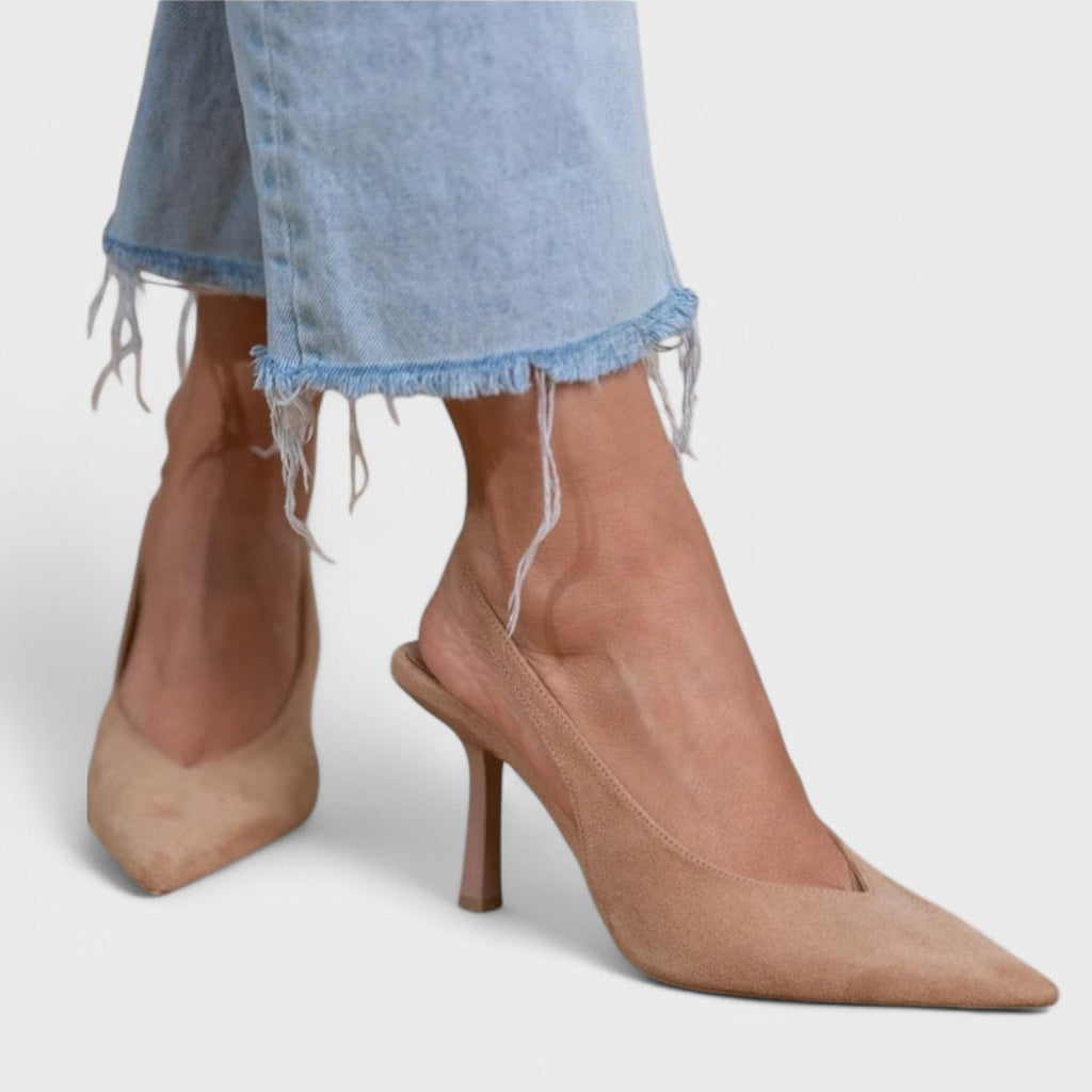 Scarpa Slingback para Mujer con Tacón Delgado Elegante