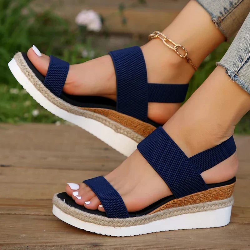 Sandalia Ortopédica para Mujer con Cuña Cómoda